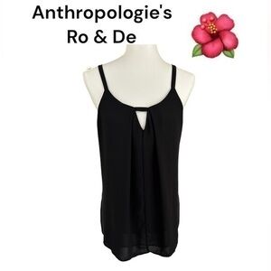 Anthropologie Ro & De double layer Cami tank top